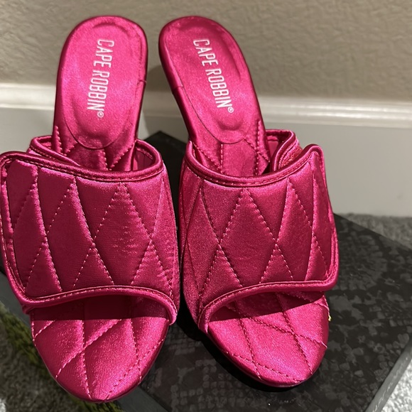 Hot Pink Mules - Picture 3 of 5